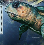 Turtles Stamp Eretmochelys Imbricata Caretta Caretta S/S MNH #5896 / Bl.1041