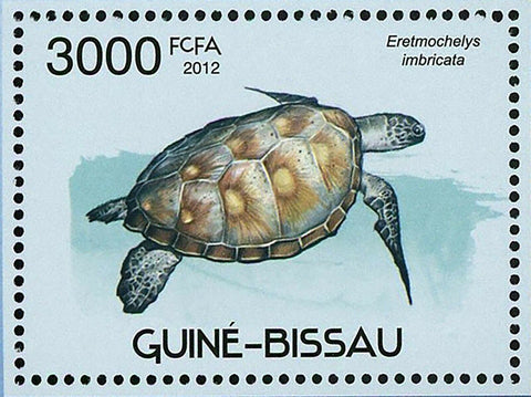 Turtles Stamp Eretmochelys Imbricata Caretta Caretta S/S MNH #5896 / Bl.1041