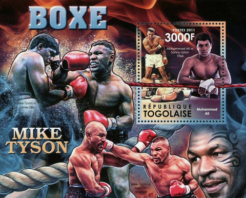Boxing Stamp Muhammad Ali Mike Tyson James Tillis S/S MNH #4372 / Bl.689