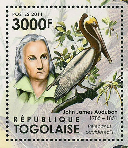John James Audubon Stamp Birds Zenaida Macroura S/S MNH #4240 / Bl.656