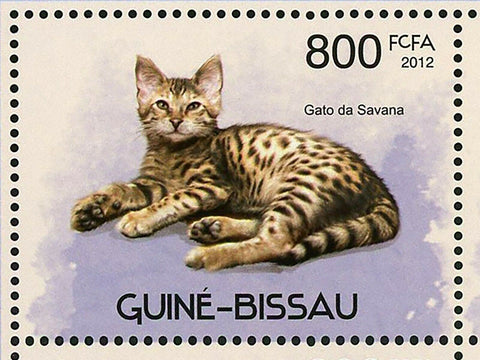 Savannah Cat Stamp Pet Domestic Animal Souvenir Sheet MNH #5932-5935