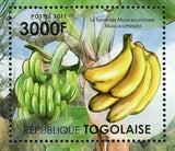 Fruits of Togo Stamp Banana Guava Cashew Fruit S/S MNH #4116 / Bl.631