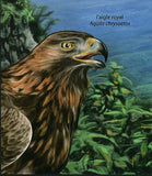 Birds of Prey of Africa stamp Royal Eagle Aquila Chrysaetos S/S MNH #4126/ Bl.63
