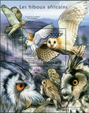 African Owls Stamp Bird Tyto Alba Tyto Capensis Bubo S/S MNH #4131 / Bl.634