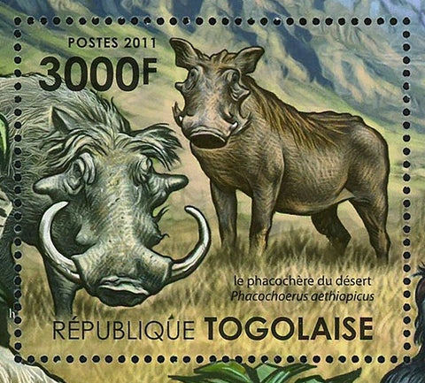 African Mammals Stamp Gorilla Leopard Panthera Pardus S/S MNH #4136 / Bl.635