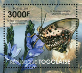 Butterflies & Flowers of Africa Stamp Bebearia Sophus S/S MNH #4121 / Bl.632