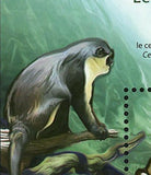 The Congo River Basin Stamp Crocodile Primates S/S MNH #4229 / Bl.648