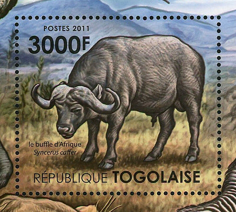 The Serengeti Savanna Ecosystem Stamp Lion Zebra Crow S/S MNH #4225 / Bl.645
