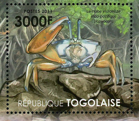 Fauna of Mangroves Forest of South Africa Stamp Crocodile S/S MNH #4223 / Bl.642