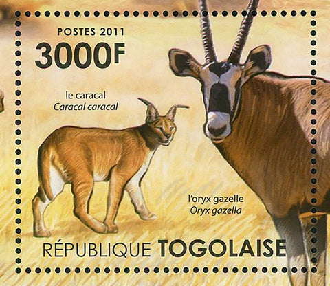 Fauna of the Kalahari Desert Stamp Panthera Pardus S/S MNH #4218 / Bl.637