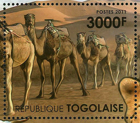Fauna of the Sahara Desert Stamp Acinonyx Jubatus S/S MNH #4217 / Bl.636