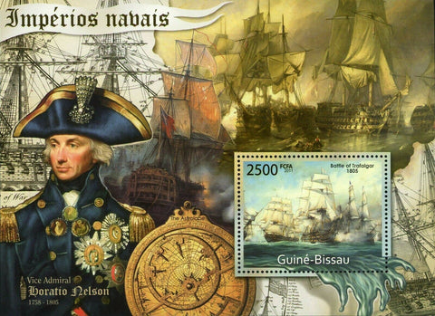Sea Empires Stamp Ships Battle of Trafalgar 1805 S/S MNH #5668 / Bl.973