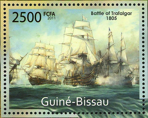 Sea Empires Stamp Ships Battle of Trafalgar 1805 S/S MNH #5668 / Bl.973