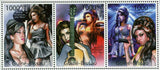 Amy Winehouse Stamp Tribute Singer Songwriter Music S/S MNH #5685-5687