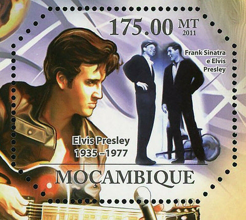 Elvis Presley Stamp Louis Armstrong Frank Sinatra Music S/S MNH #4804 / Bl.488