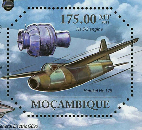 Military Aircrafts Stamp F-22 Raptor EA-6B Prowler E-2D Advanced Hawkeye S/S