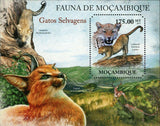 Wild Cats Stamp Panthera Pardus Caracal Souvenir Sheet MNH #5021 / Bl.519