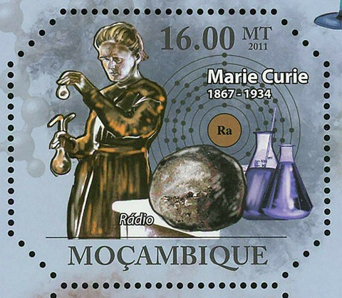 Marie Curie Stamp Scientist XX Century Chemistry Prize S/S MNH # 4672-4675