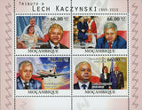 Lech Kaczyński Stamp Maria Kaczyńska Tupolev Tu-154M S/S MNH #4245-4248