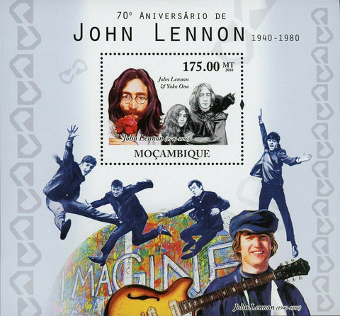 John Lennon Stamp Yoko Ono The Beatles Music Band S/S MNH #4219 / Bl.395