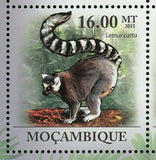 Lemurs Stamp Lemur Catta Wild Animal Souvenir Sheet MNH #4415-4420