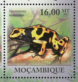 Poison-Dart Frogs Stamp Phyllobates Terribilis Dendrobates Leucomelas S/S MNH