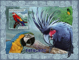 Parrots Stamp Birds Pulchrapollia Souvenir Sheet MNH #3031 / Bl.226