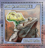 Lizards Stamp Pogona Vitticeps Reptile Souvenir Sheet MNH #2997 / Bl.222