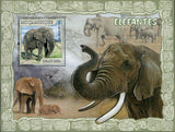 Elephants Stamp Loxodonta Africana Wild Animal Souvenir Sheet MNH #3063 / Bl.228