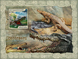 Crocodiles Stamp Crocodylus Niloticus Wild Animal S/S MNH #2990 / Bl.221