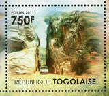 Landscapes of Togo Stamp Lakes Houses Architecture S/S MNH #4107-4110