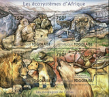 The Atlas Mountains Stamp Lion Macaque Panthera Leo S/S MNH #4201-4204