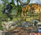 The Great Rift Valley Stamp Lesser Kudu Zebra Souvenir Sheet MNH #4193-4196