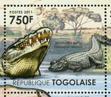 Ecosystem River Nile Stamp Crocodile Varanus Niloticus S/S MNH #4173-4176