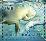 Fauna of Mangroves Stamp Sykes' Monkey Dugong Turtle Souvenir MNH #4153-4156