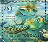 Fauna of Mangroves Stamp Sykes' Monkey Dugong Turtle Souvenir MNH #4153-4156