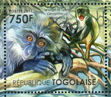 Fauna of Mangroves Stamp Sykes' Monkey Dugong Turtle Souvenir MNH #4153-4156