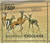 Fauna of Sahara Desert Stamp Gazelle Deathstalker Scorpion S/S MNH #4137-4140