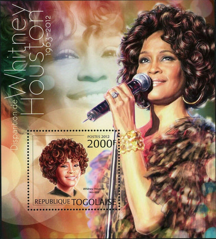 Whitney Houston Stamp Music American Singer Souvenir Sheet MNH #4602 / Bl.736