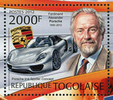 Ferdinand Alexander Porsche Stamp Porsche 918 Spyder S/S MNH #4592 / Bl. 734