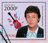 Paul McCartney Stamp Music Singer The Beatles Souvenir Sheet MNH #4552 / Bl.726