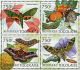 Butterflies Stamp Euchloroon Megaera Daphnis Nerii S/S MNH #4423-4426