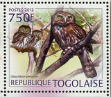 Owls Stamp Bird Scotopelia Peli Bubo Lacteus Bubo Cinerascens S/S MNH #4428-4431