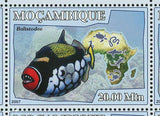 Poisonous Fish Stamp Balistodae Hydrocynus Lophius S/S MNH #2949-2954
