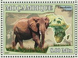 Elephants Stamp Loxodonta Africana Loxodonta Cyclotis S/S MNH #3038-3043