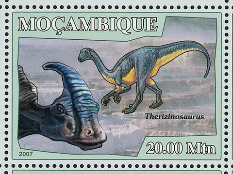 Dinosaurs Stamp Therizinosaurus Melanorosaurus Heterodontosaurus S/S MNH #2970