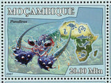 Crustaceans Stamp Genus Ocypode Panulirus Birgus Latro S/S MNH #2943-2948