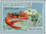 Crustaceans Stamp Genus Ocypode Panulirus Birgus Latro S/S MNH #2943-2948