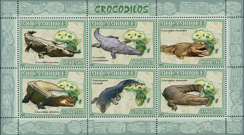 Crocodiles Stamp Crocodylus Niloticus Crocodylus Porosus S/S MNH #2984-2989