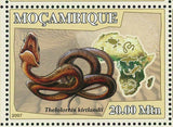 Snakes Stamp Cobras Bitis Nasicornis Thelotornis Kirtlandii S/S MNH #2998-3003